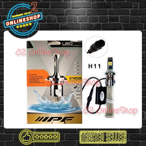 Stok Terbatas! Lampu Mobil Led Ipf H11 Headlamp Ipf H11 6000K Ipf Lampu Cob