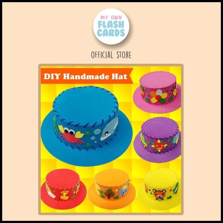 

Diy Handmade Hats Craft - Mainan Seni Membuat Topi Bahan Eva Motorik