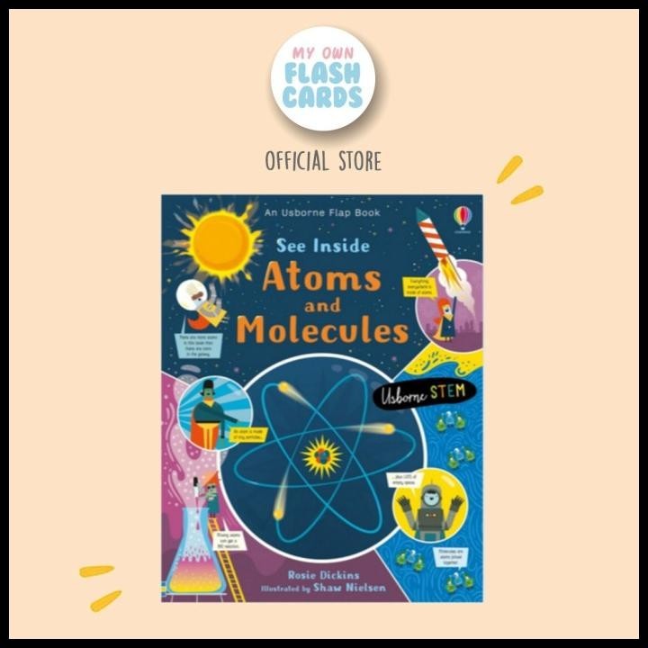 

Usborne Atoms And Molecules Flap Book See Inside Stem Board Book Kids