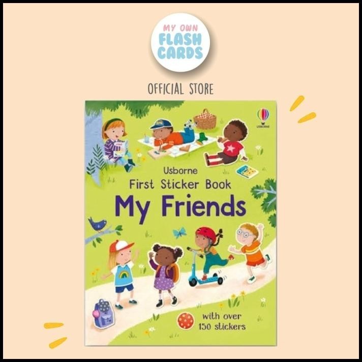 

Usborne My Friends First Sticker Book - Buku Impor Stiker Anak Edukasi