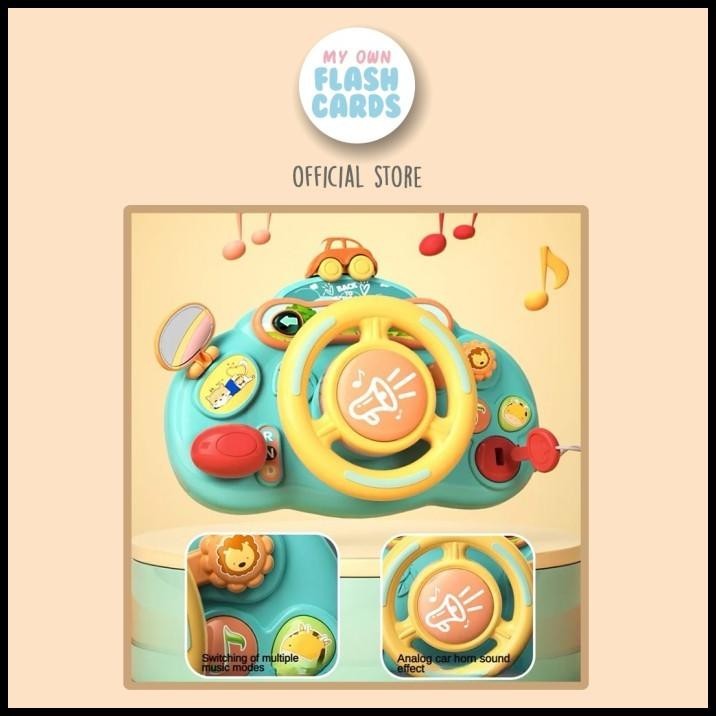 

Baby Simulated Drive - Mainan Setir Mobil Anak Elektronik Driving Toy