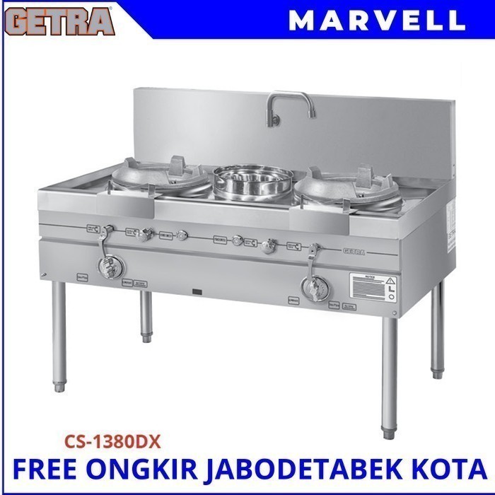 GAS KWALI RANGE GETRA CS-1380DX KWALI RANGE GAS 2 TUNGKU GARANSI RESMI