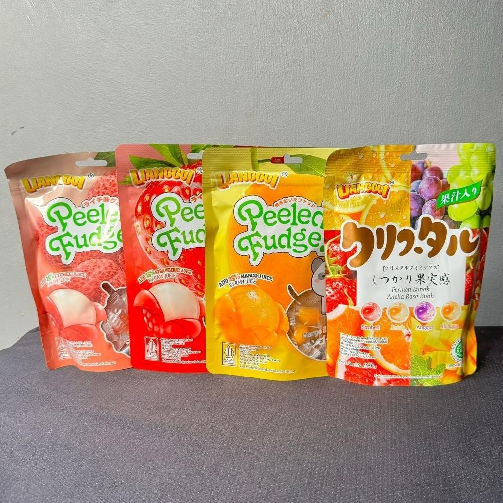 

[Halal] Permen Jelly Kupas Isi 4 Bungkus All Varian LiangGui