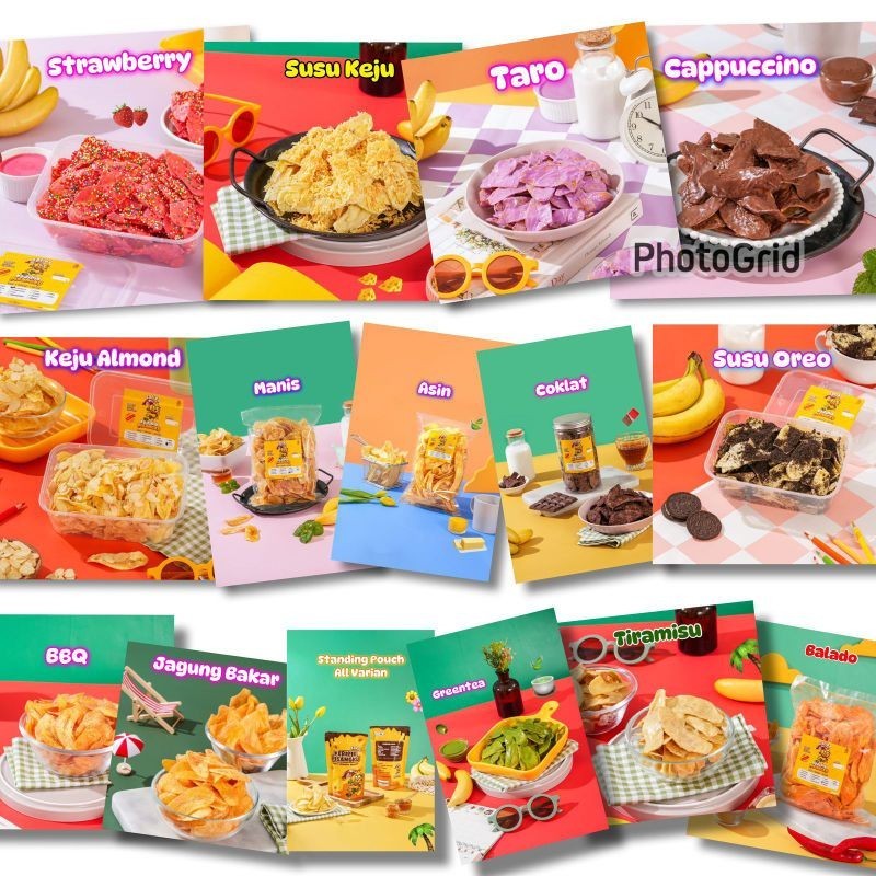 

Keripik Pisang varia rasa coklat lummer