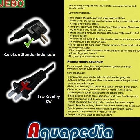 Jebo P100 Pompa Udara Aerator Hiblow Air Pump Blower