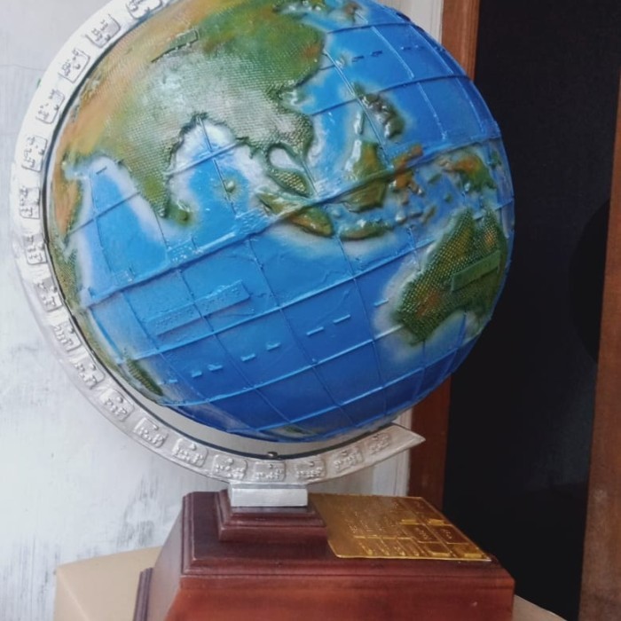Ars Peta & Bola Dunia Braile/ Globe Timbul