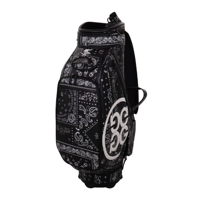 Nat Tas Golf Cart Bag Gfore Saffiano Boro Tour Caddie Bag Onyx