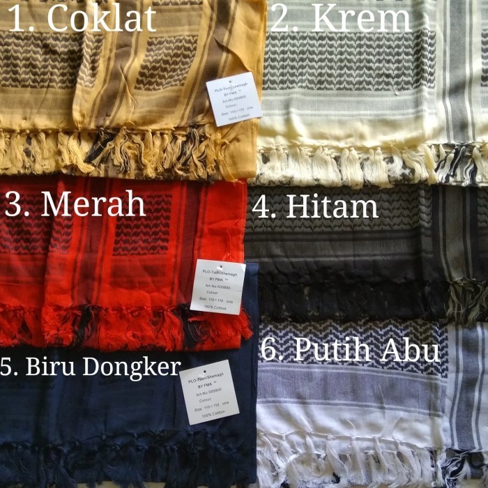Sorban Tactical Shemagh Scarf Syal Muslim Army Loreng Baju Koko