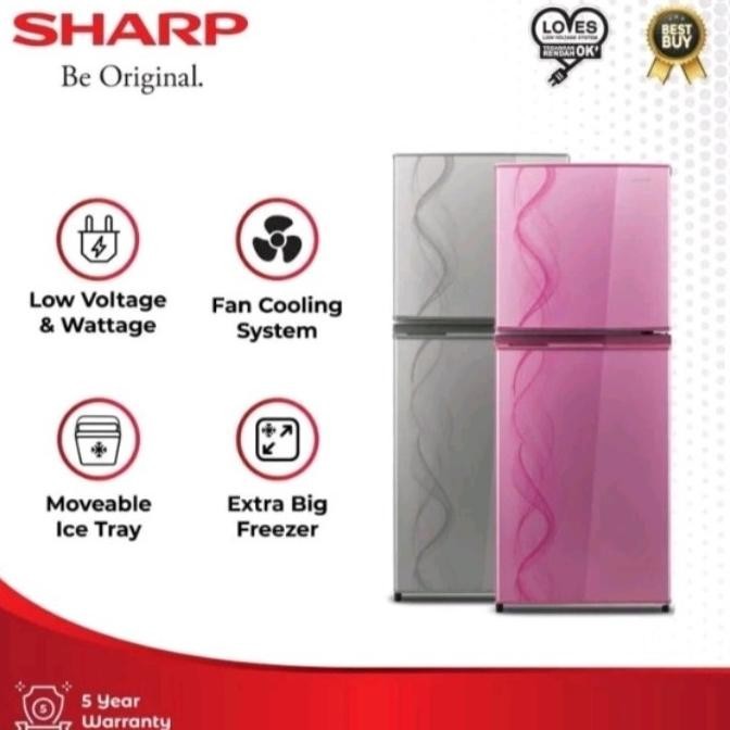 :<:<:<:<] KULKAS 2 PINTU SHARP SJ 237 ND / AP / AB