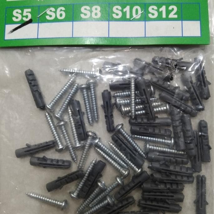 %%%%] paket isi 30 fisher + sekrup ukuran S5