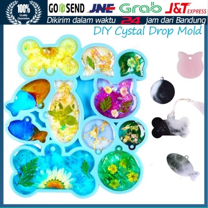 

~^~^~^] Cetakan Resin Silikon Craft DIY Pendant Liontin Untuk Pet ID Tag Anjing Kucing Kalung