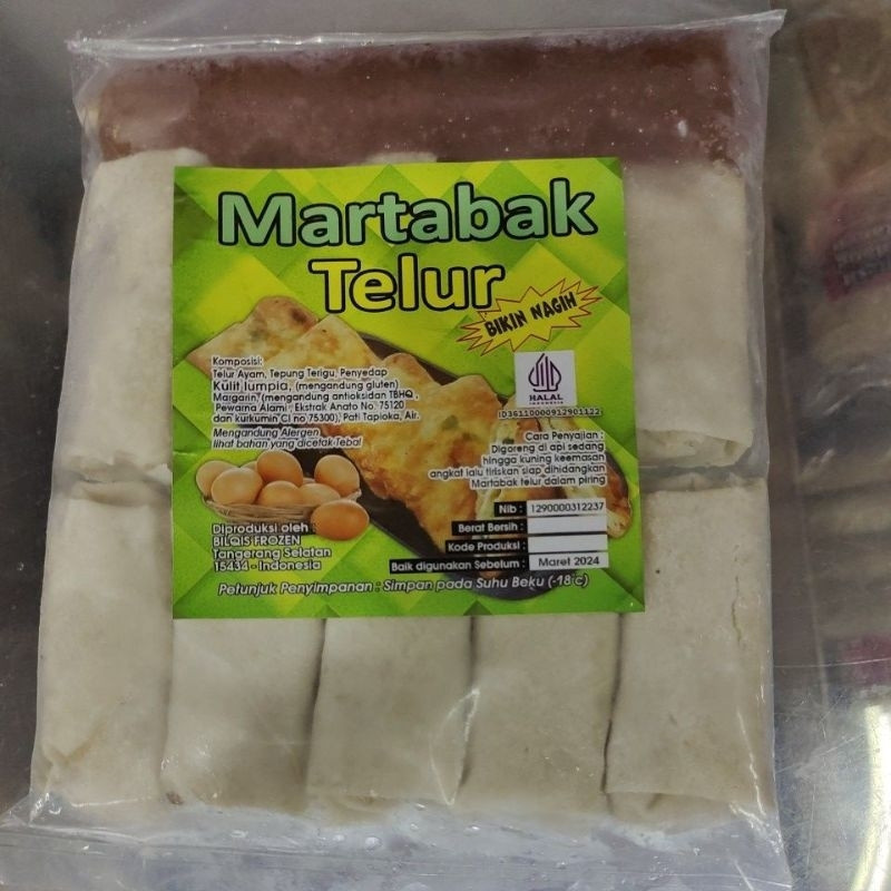 

Martabak Telor Bilqis Frozen isi 10 biji