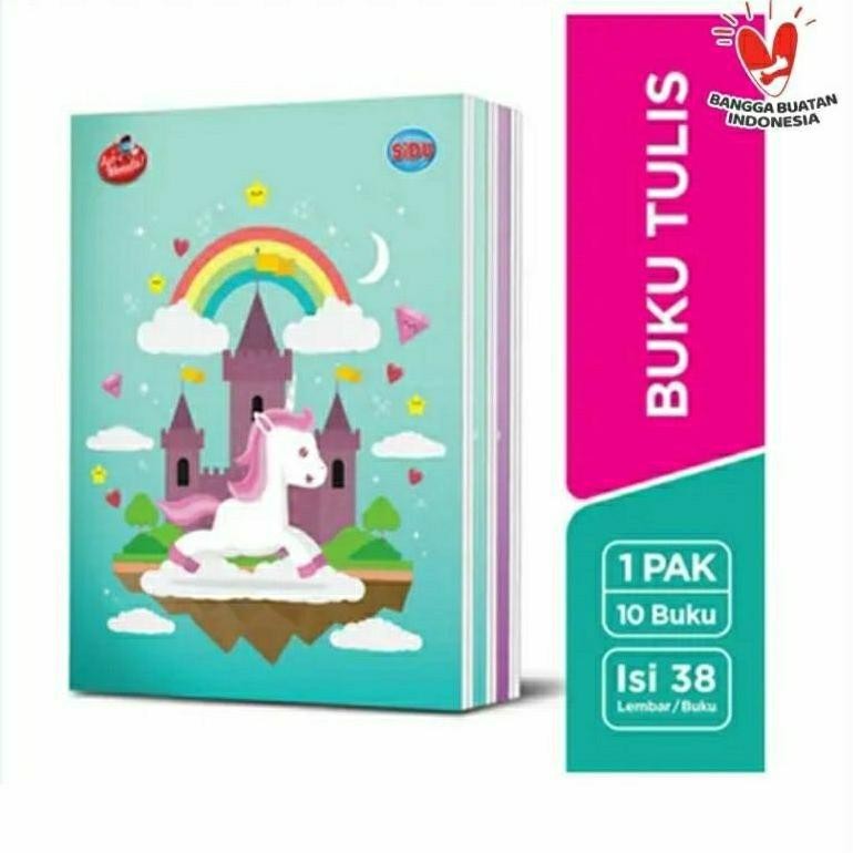 

( 10 pcs ) Buku Tulis Sekolah sidu Isi 58 Lembar & 38 Lembar I Buku Tulis TERMURAH