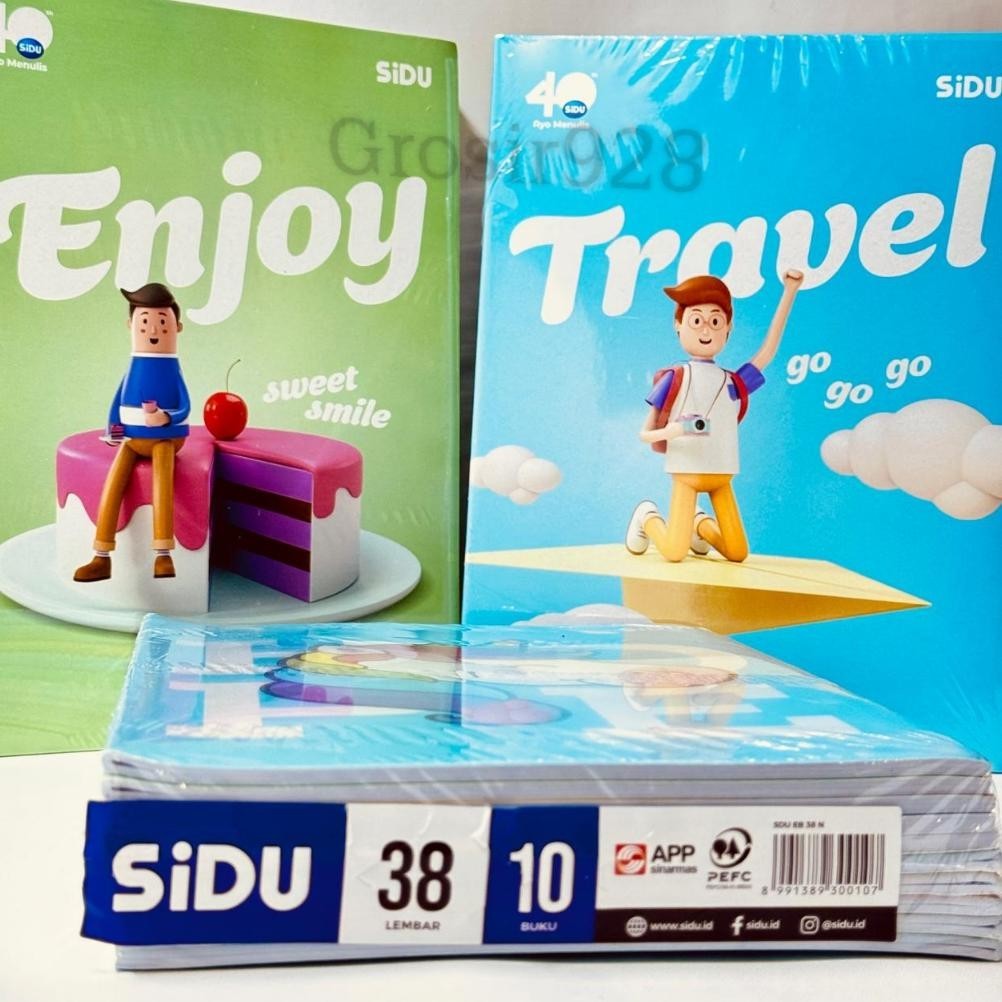 

Buku Tulis merk Sidu / Sinar Dunia 38 lembar (isi 10) BISA COD