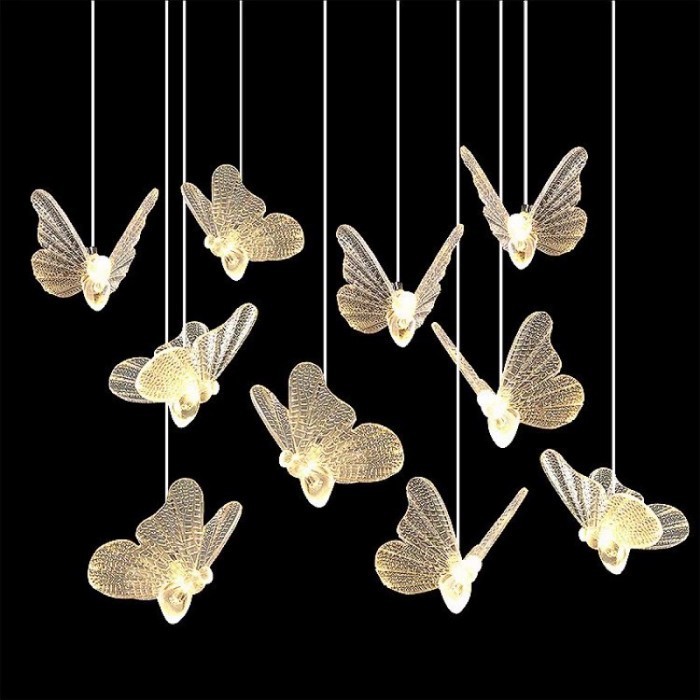 Led Akrilik Butterfly / Led Kupu-Kupu / Lampu Dekorasi Kupu" (1Set :1 Gratis Ongkir
