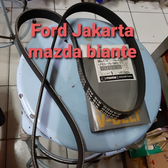 FANBELT ALTERNATOR MAZDA BIANTE NON SKY. ORIGINAL MAZDA