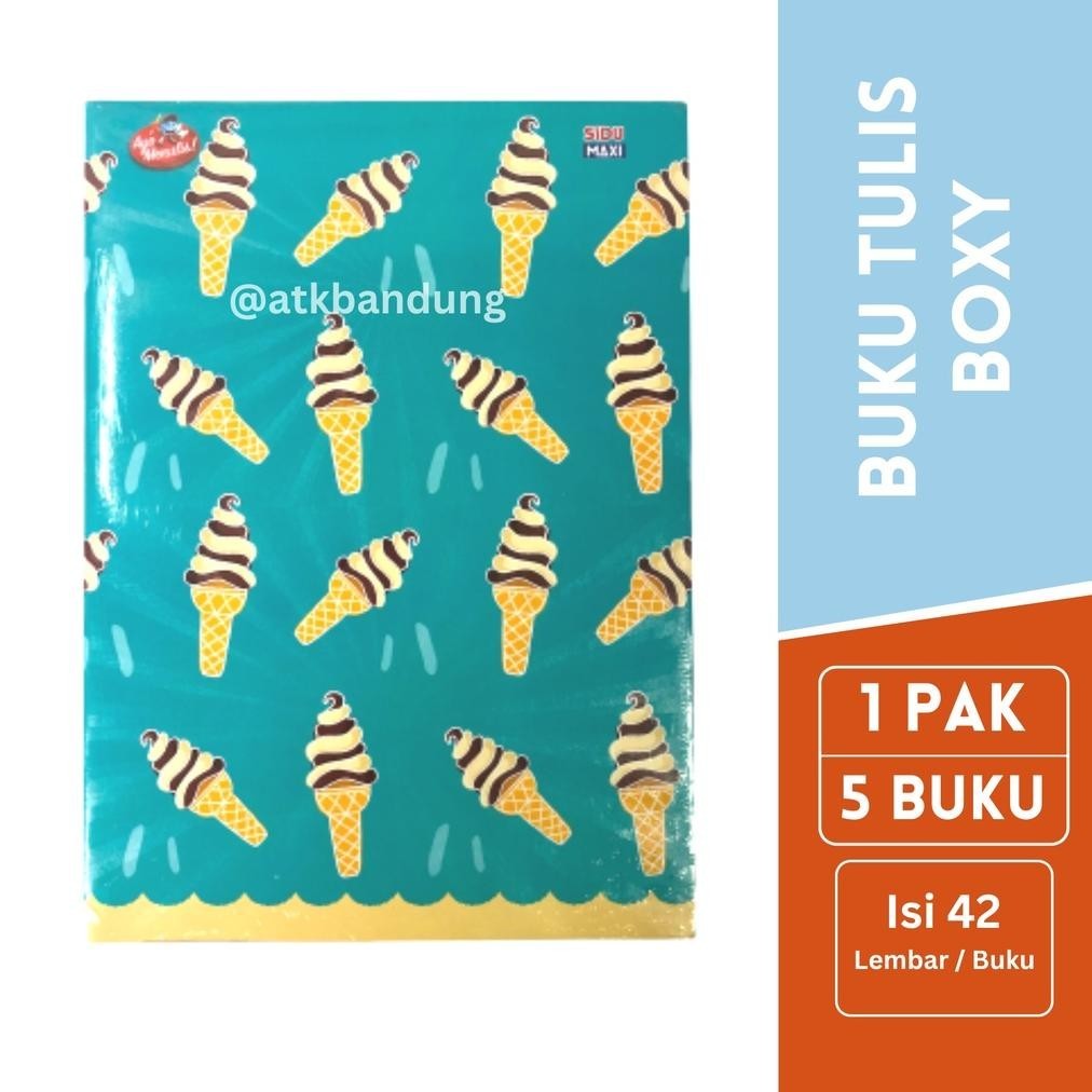 

Sinar Dunia Buku Tulis SIDU MAXI Ukuran Boxy B5 42 Lembar - Jual Pak ( isi 5 ) FLASH SALE