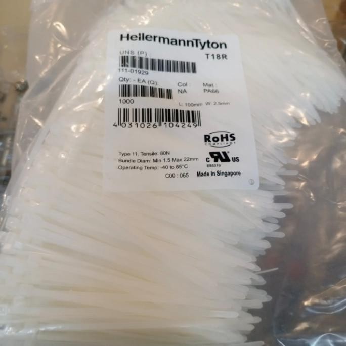 

Kabel Ties 10Cm T18R Merk HellermannTyton