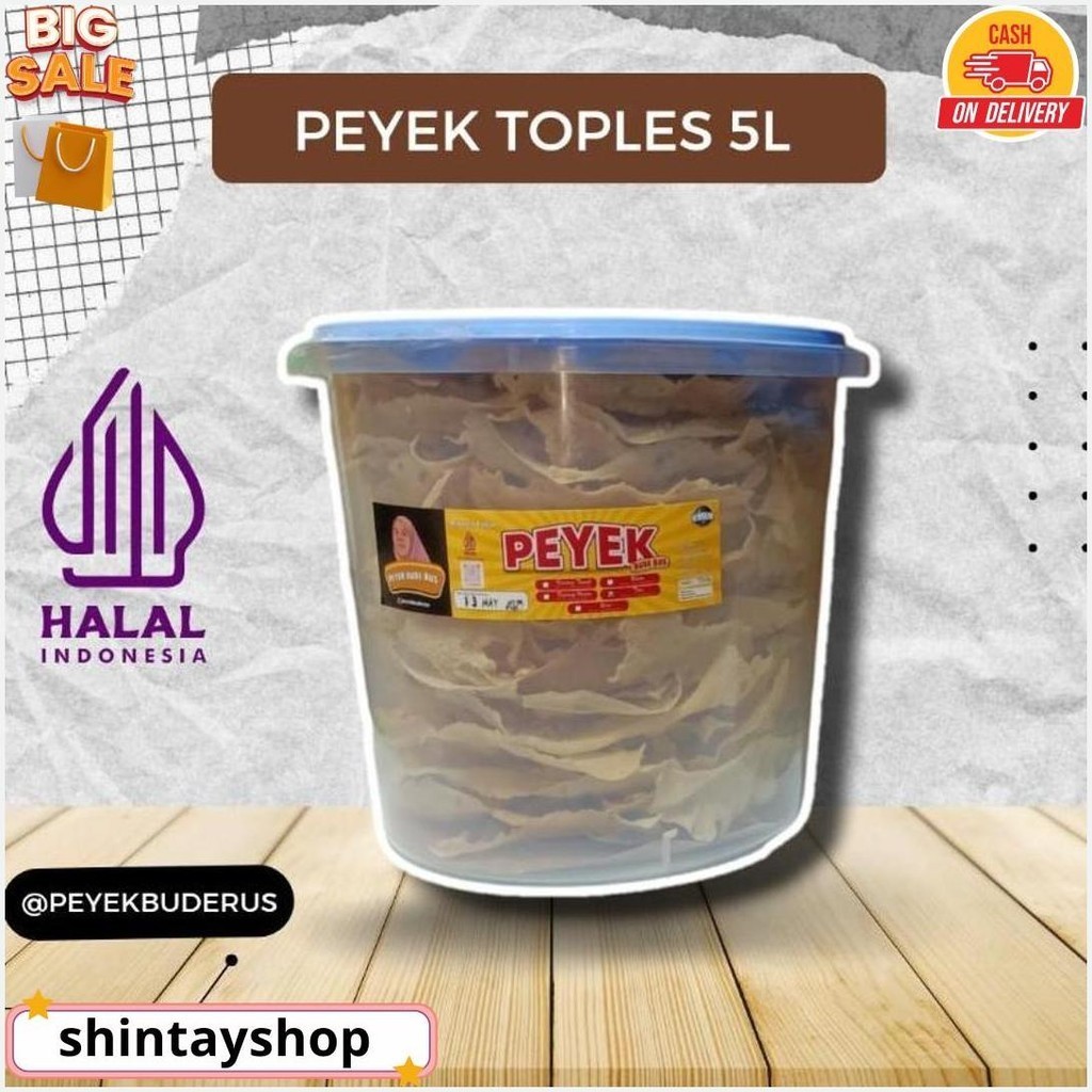 

Peyek Toples 5L Peyek Kacang Tanah Peyek Kacang Ijo Peyek Teri Peyek Rebon Peyek Kacang Rawit Termurah Banget