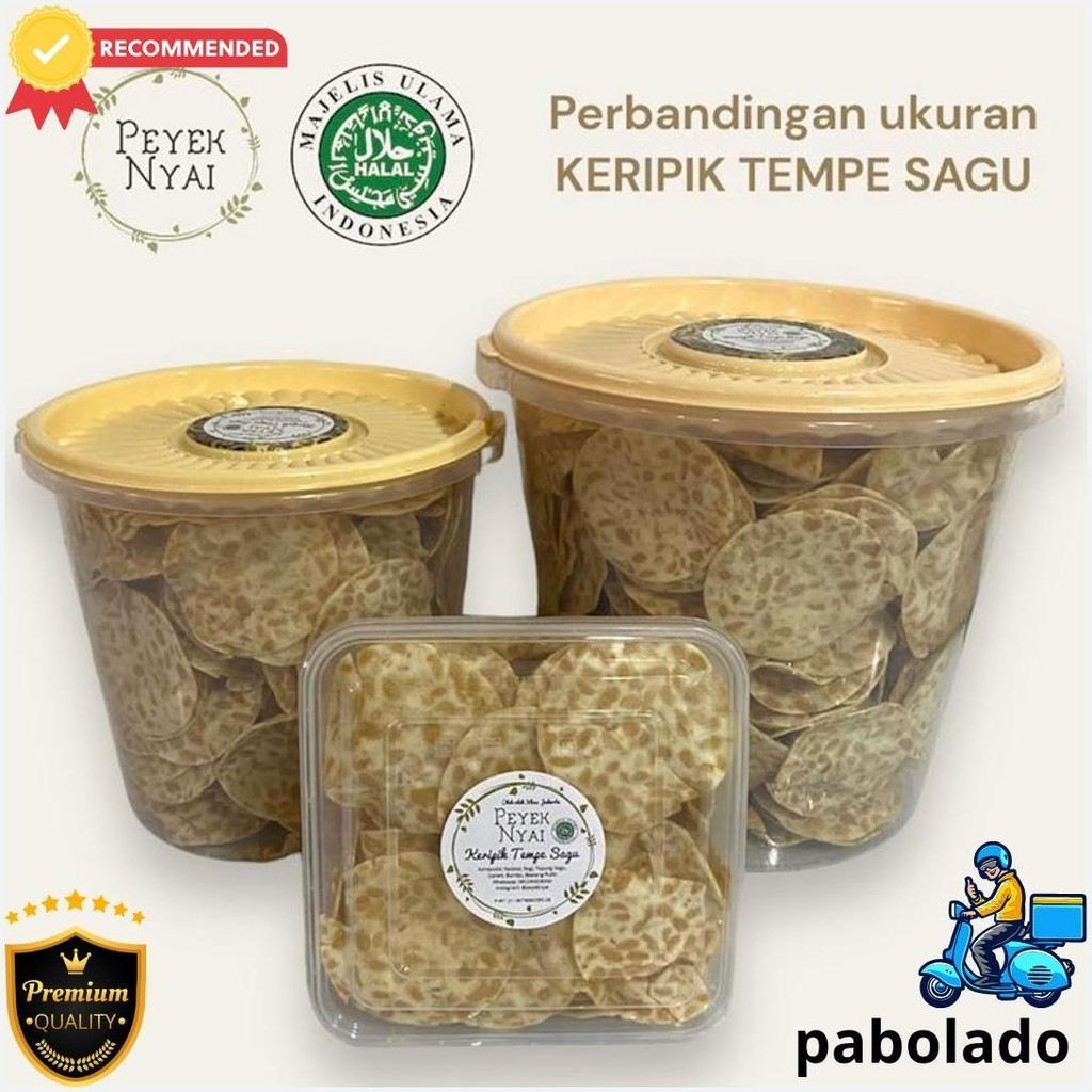 

Peyek Nyai - Keripik Tempe Sagu (Xl) Cod