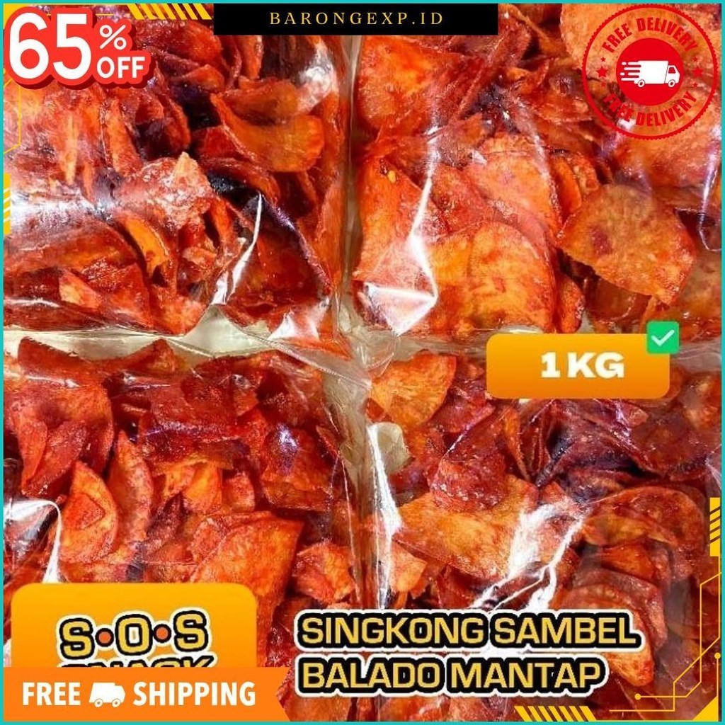 

Singkong Sambal Sambel Sanjai 1Kg Pedas Manis Cod