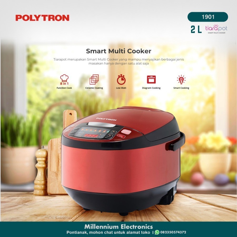 Polytron Smart Multi Rice Cooker/Magic Com PRC-1901-R/DG Tiara Pot