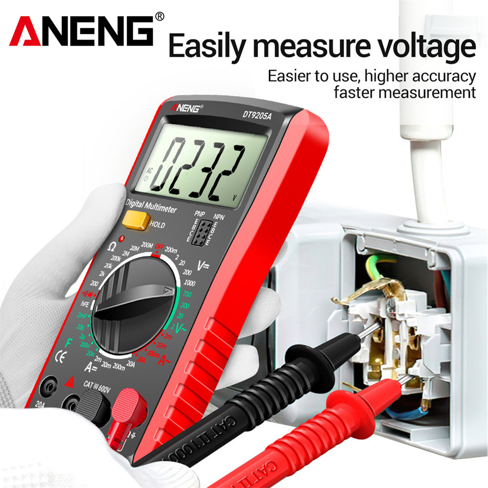 PR- ANENG Digital Multimeter Voltage Tester - DT9205A-3 /tespen/tespen listrik/tester listrik/alat t