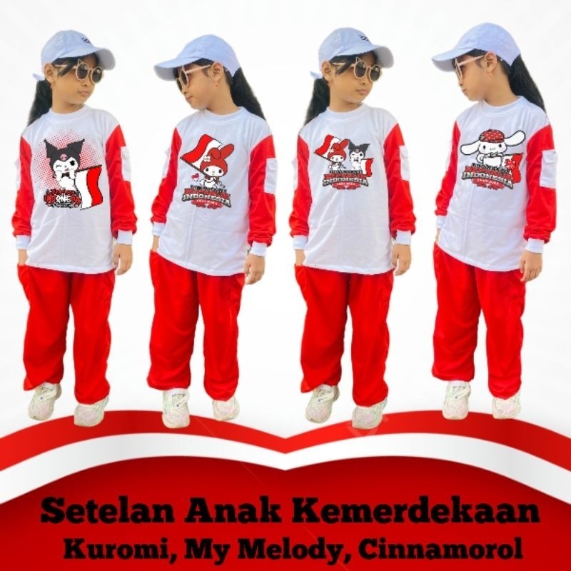 Baju 17 Agustus Anak 2025 Ke80 Tshirt 17An Kids 2 Cowok 4 5 Kaus Oblong Merdeka Pendek Panjang Pakai