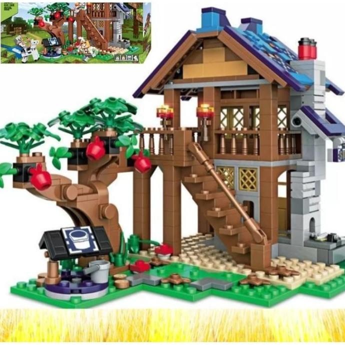 Mainan Edukasi Anak Brick Susun Minecraft Rumah Pohon #Gratisongkir #Sale #Discount