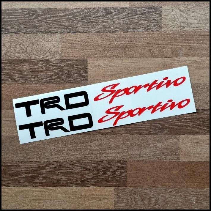 TERMURAH STIKER TRD SPORTIVO CUTTING STICKER TOYOTA AGYA RUSH AVANZA YARIS SIEN