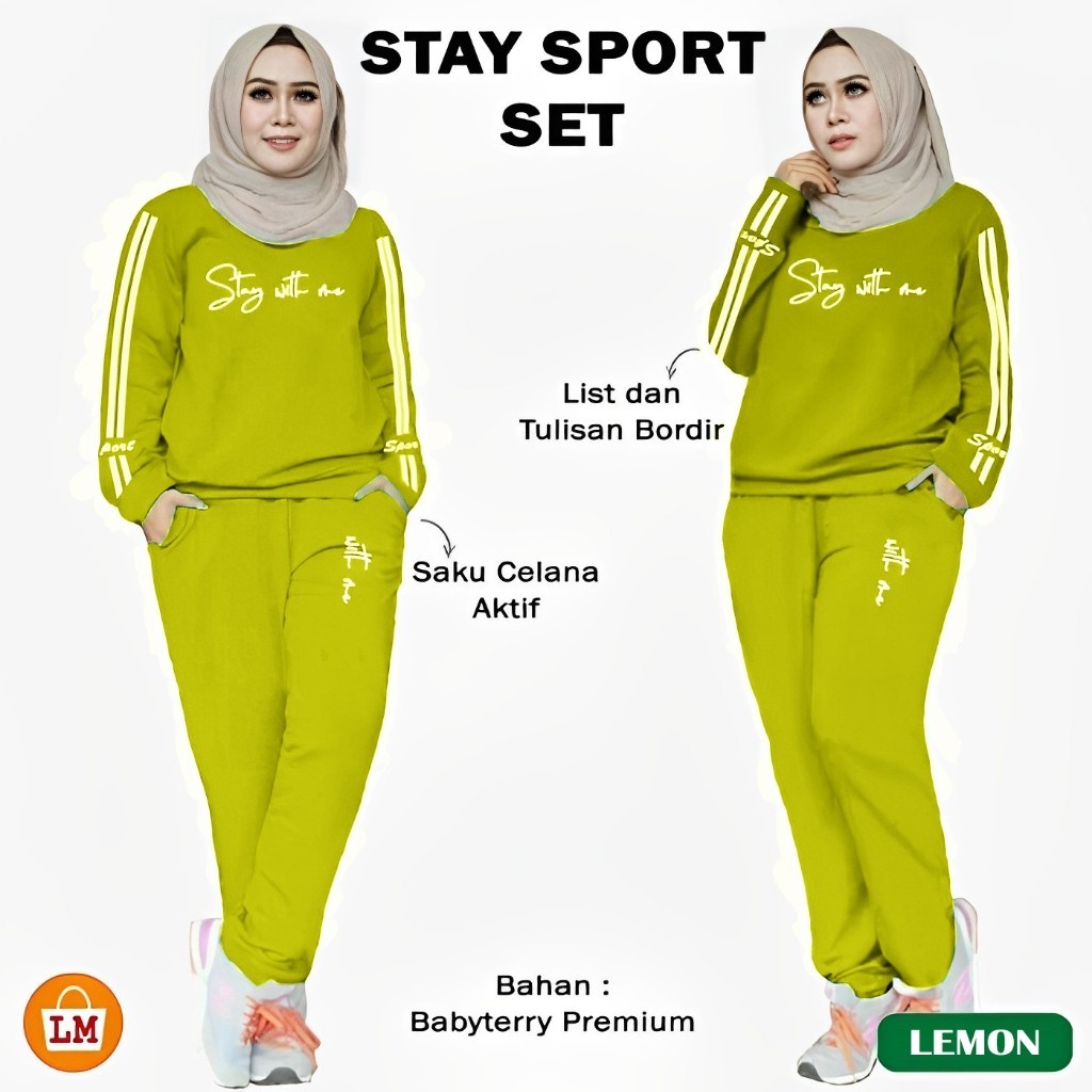 Baju Swnam Setelan Baju Olahraga Ibuibu Murah One Set Seragam Ibu2 Terbaru 2024 Srtel Setelan Senam 