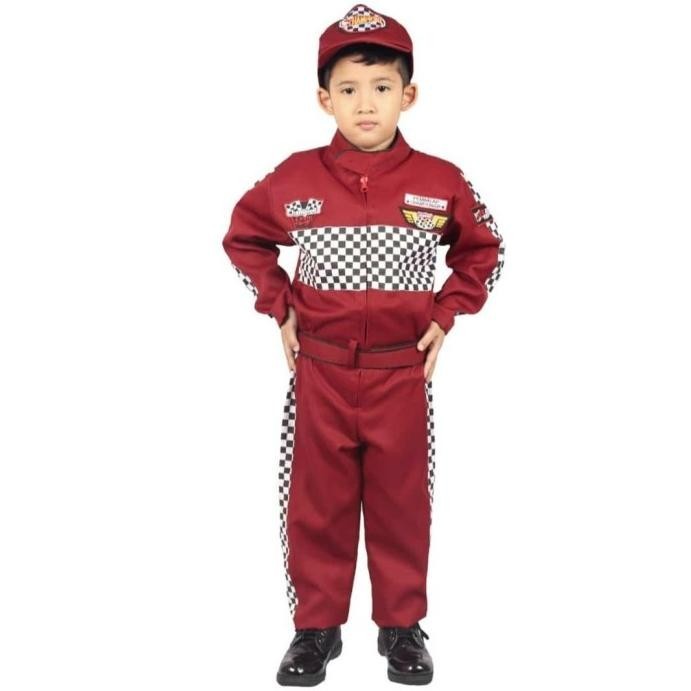 baju pembalap anak kostum profesi balap anak pakaian balap anak