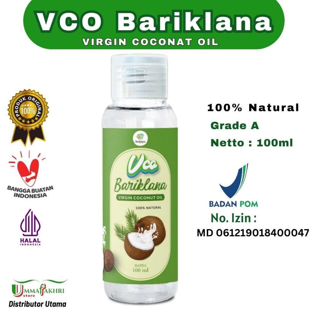 

VCO Bariklana Minyak Kelapa Murni 100% VIRGIN COCONUT OIL