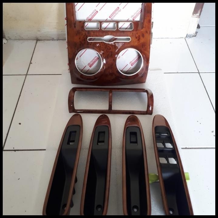 TERMURAH JUAL SATU SET PANEL WOOD MOTIF KAYU AVANZA VVT-I LAMA ASLI ORIGINAL 