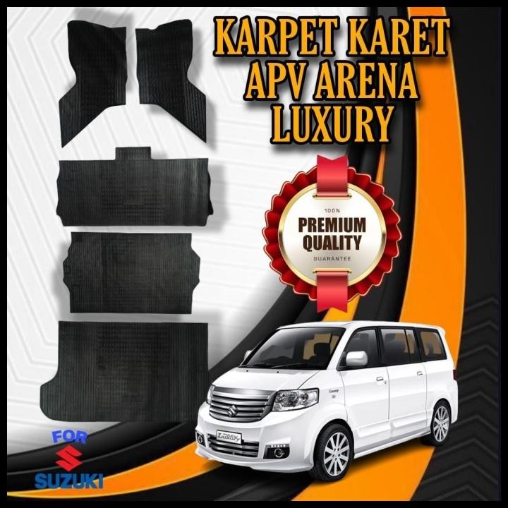 HOT DEAL KARPET KARET MOBIL SUZUKI APV ARENA LUXURY FULL SET LOGO 