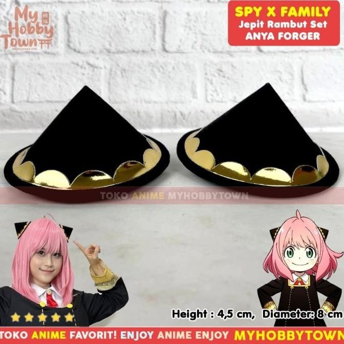 Jepit Rambut Anya Forger Kostum Cosplay Property Spy X Family