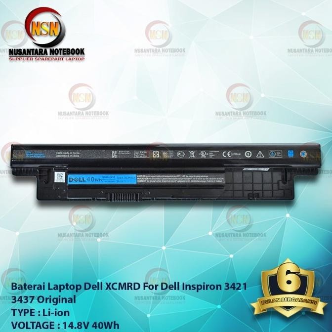 Battery Original Dell 3421/Xcmrd For Laptop Dell Inspiron 3421 3437