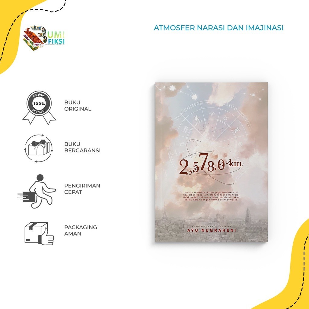 Buku Novel 2.578,0 KM - Ayu Nugraheni - Lovable - Bumifiksi