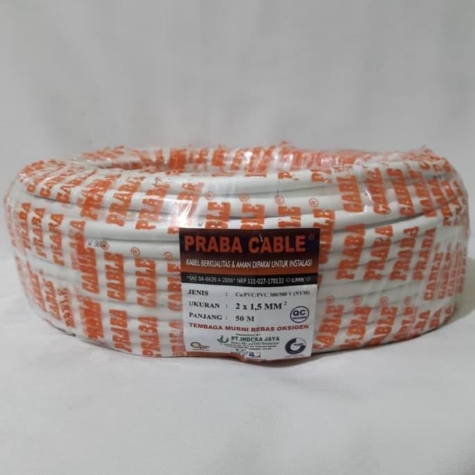 HARGA DISC - Kabel Listrik NYM 2x1.5 Praba 50M
