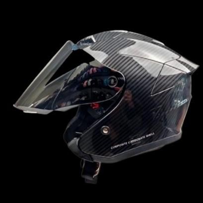 HELM GIFT SARGON HALF FACE MOTIF CARBON