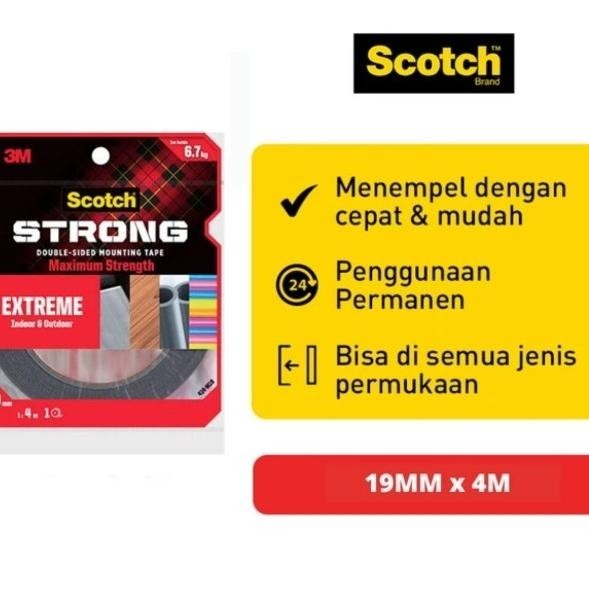 

Scotch 3 M Double Tape 3 M Extreme Mounting Tape 414-M19 19mmx4meter