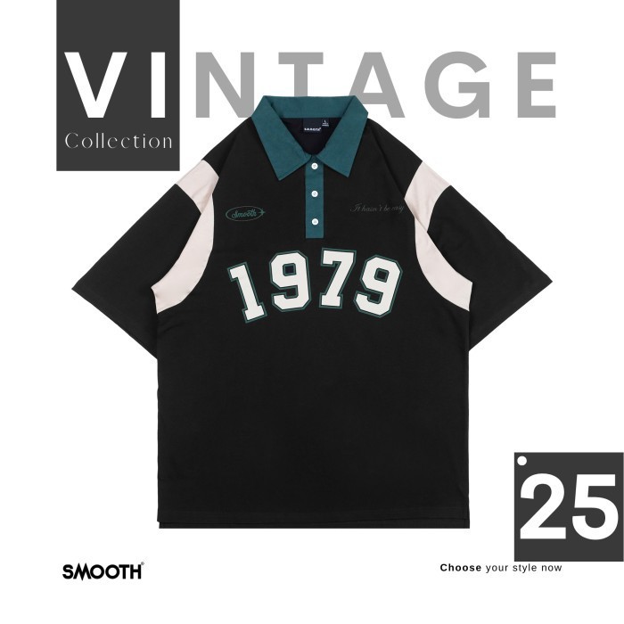 Smooth Basic Vintage Shirt - Black Luzern 1979