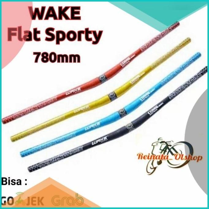 Handlebar Setang Wake 780mm Flat Handlebar Wake Sporty 8JVLZ4 perkakas