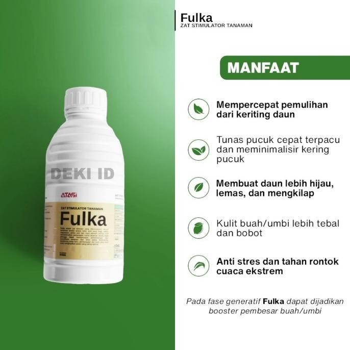 Fulka 1 L Zat Stimulator Tanaman Pupuk Asam Fulvat Humat Amino