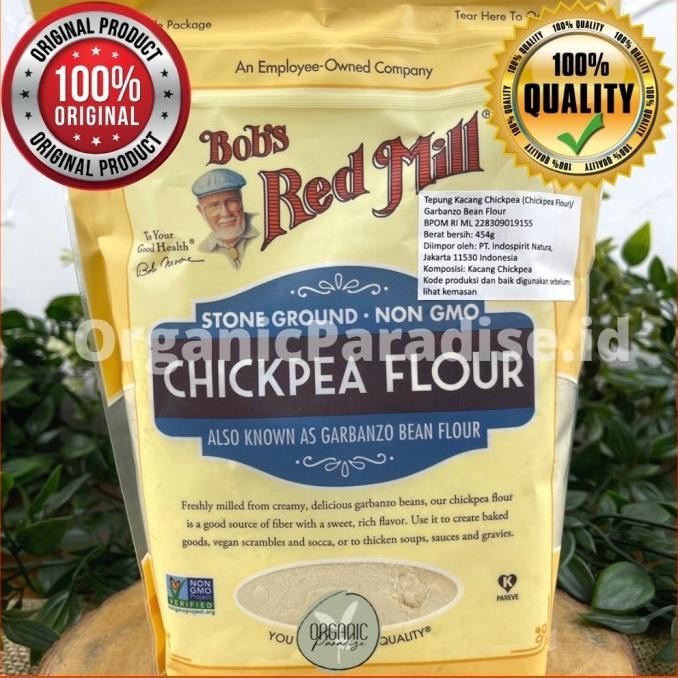 

Chickpea Flour Bob's Red Mill / Tepung Garbanzo Bob's Red Mill 454 gr