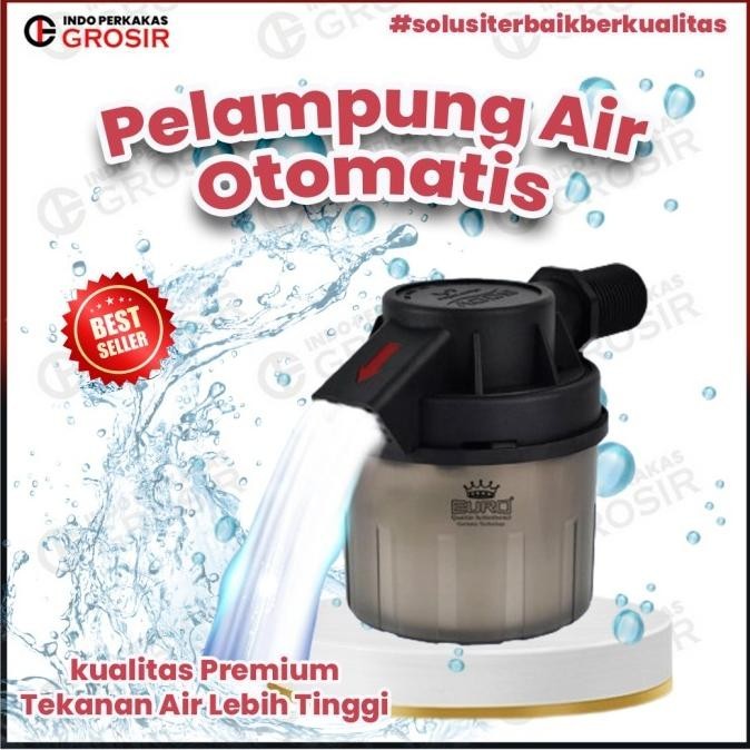 EURO Pelampung Kran Air Otomatis Premium 1/2 inch Stop Tandon Toren