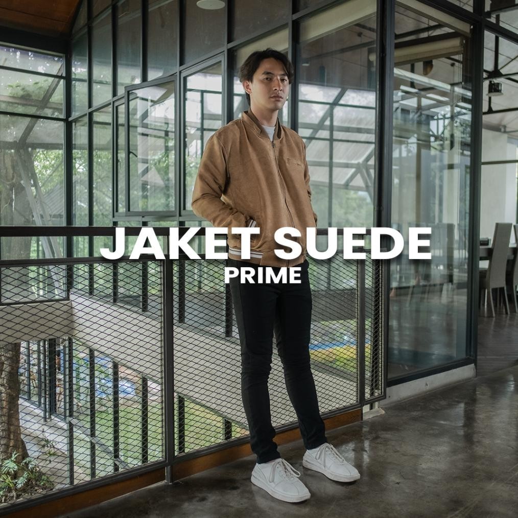 Jaket Pria Keren Suede Prime Pria Pria Suede Light Caramel