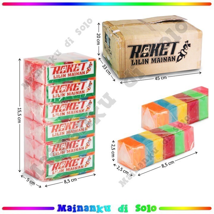 [Mainanku] Mainan Malam Roket Lilin Malam Bentuk Mainan Anak