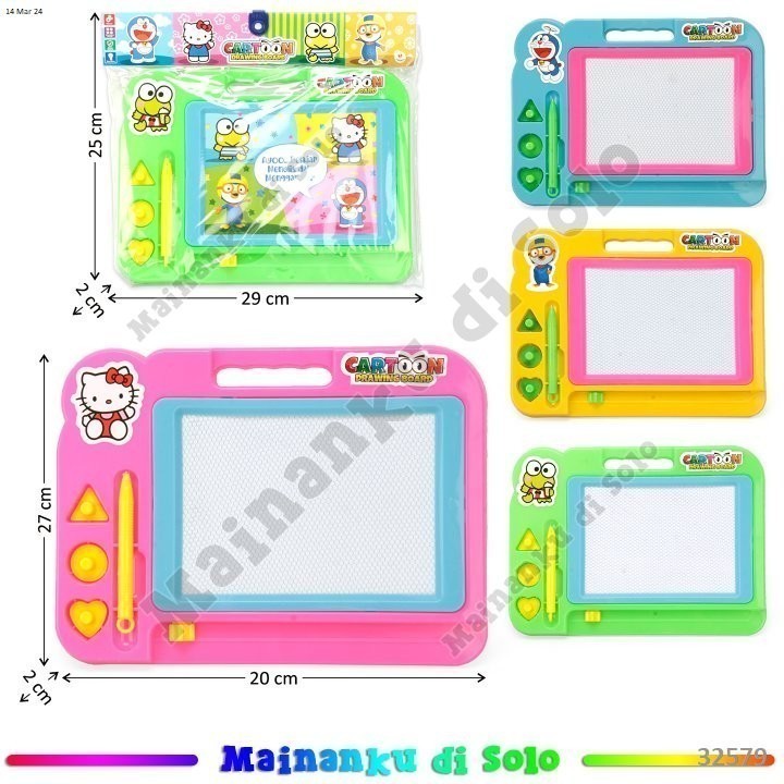 

[Mainanku] Papan Tulis Magnet Kotak Drawing Board Papan Tulis Anak