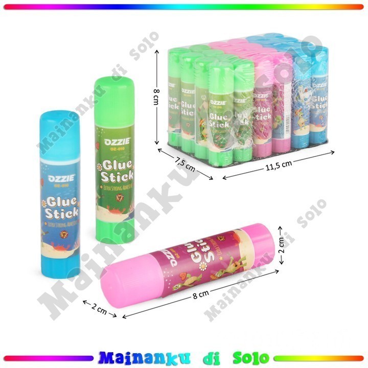 

[Mainanku] [GROSIR 24 Pcs] Lem Kertas Stik Ozzie Glue Stick